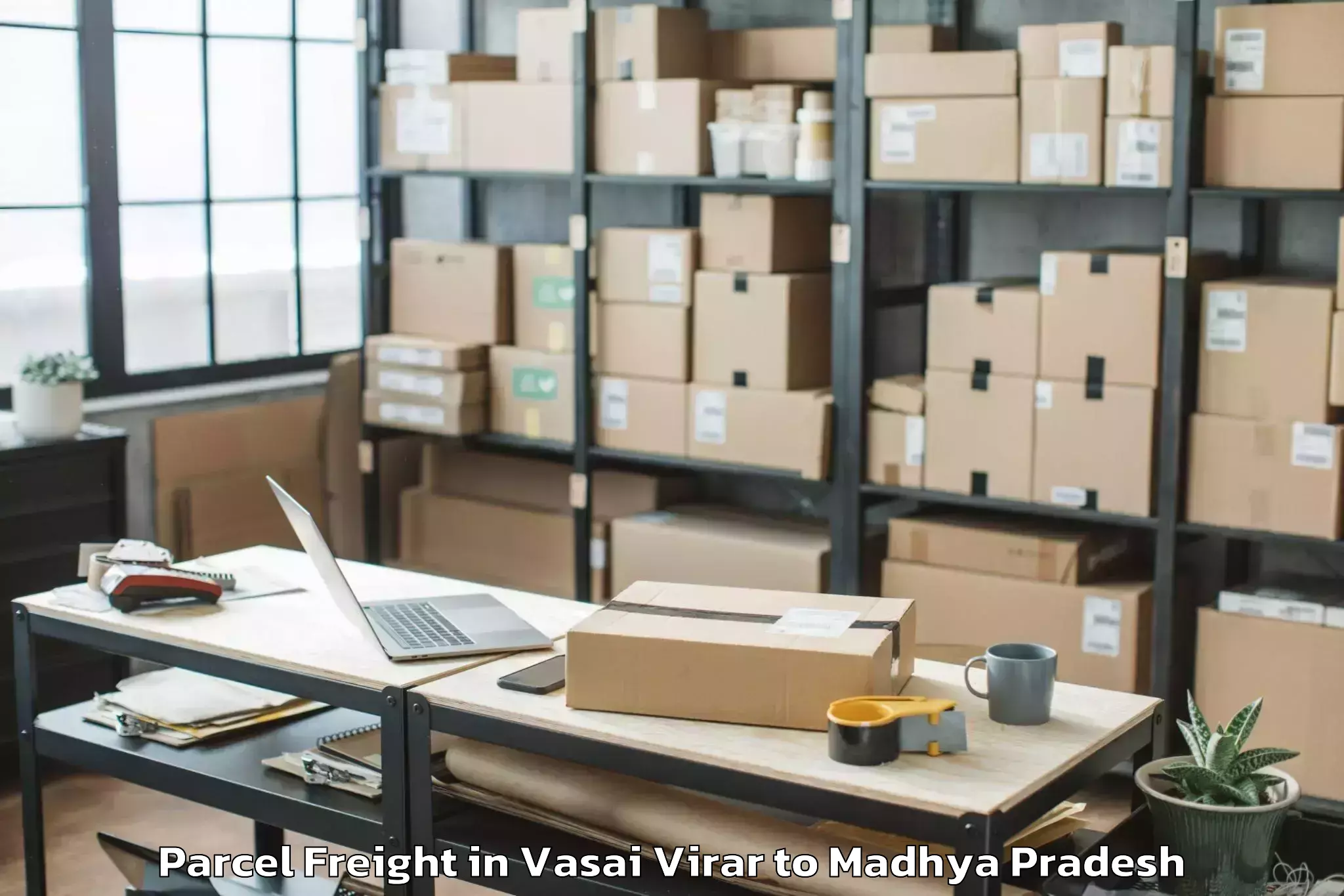 Get Vasai Virar to Bhind Parcel Freight